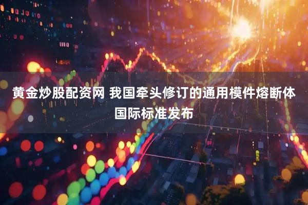 黄金炒股配资网 我国牵头修订的通用模件熔断体国际标准发布